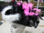 Preview: Mariechenhut schwarz-pink